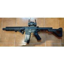 Crosman DPMS SBR full auto + viseur point rouge + loader + r&eacute;plique bb beretta 92 offert.