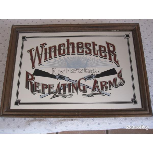 MIROIR "WINCHESTER REPEATING ARMS NEW HAVEN CONN"