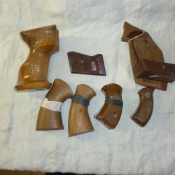 Lot de 6 poign&eacute;es pour r&eacute;volver