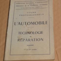 livre ann&eacute;e 60 m&eacute;canique automobile