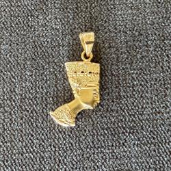 Pendentif or massif 18 carats - N&eacute;fertiti - Egypte