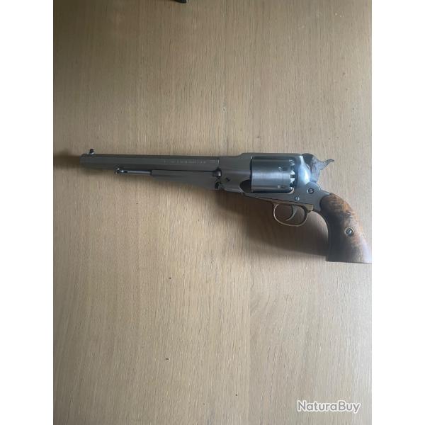 Remington Poudre Noire 1858 8'� de marque EUROARMS en ��INOX�� Calibre 44 tr�s bon �tat  peu tir�