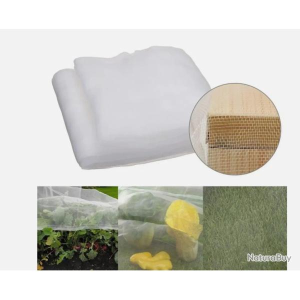 Filet Anti Oiseaux & Insectes 3 x 10 m Maille Fine 1 mm Protection Jardin et Serre
