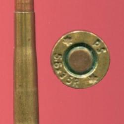 5.6 x 35 R Vierling - marque PS : balle cuivre pointe arrondie