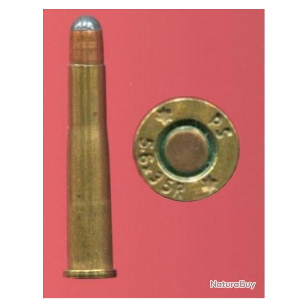 5.6 x 35 R Vierling - marque PS : balle cuivre pointe arrondie