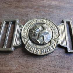 boucle ceinturon &eacute;claireurs unioniste de france