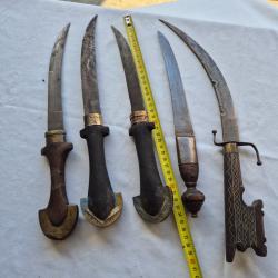 lot de 5 poignard d'Afrique du nord
