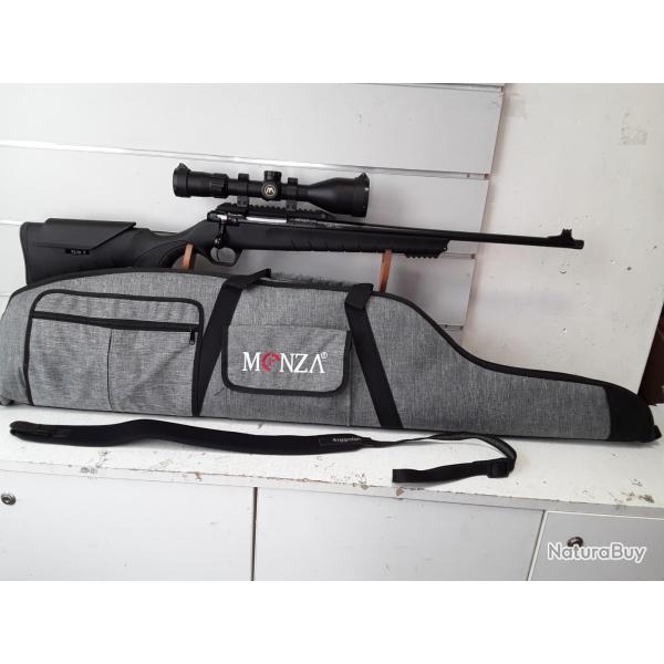 Carabine Impala plus MONZA cal.308win synthetique can.51cm + bretelle + lunette 3-12x56 + colliers