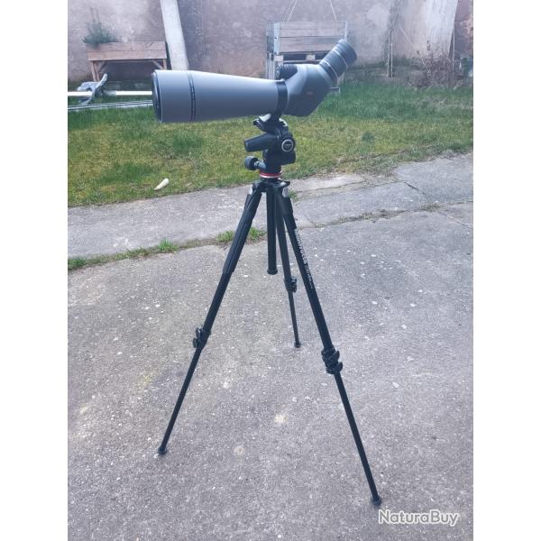 Longue Vue Gosky 20-60 80mm + Trepied Manfrotto 290 Xtra + Rotule MH804