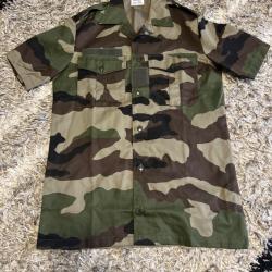 Chemise camouflage arm&eacute;e fran&ccedil;aise originale neuve taille 35/36 XS-S militaire outdoor