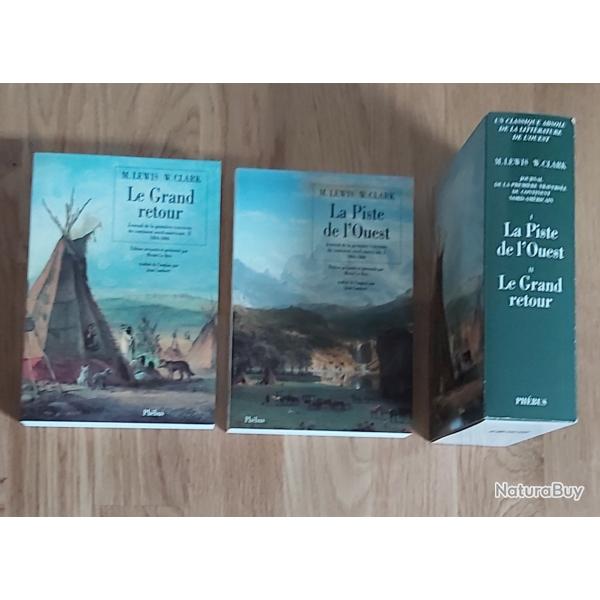 Deux LIVRES DANS UNE RELIURE sur l'exp�dition de LEWIS & CLARK en Am�rique du Nord.