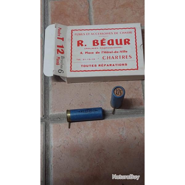 Cartouches Gevelot anciennes � broche cal 12.