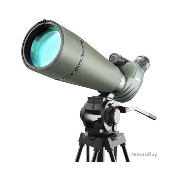 Longue-vue 20-60x60 HD BAK4 FMC IPX7 �tanche avec Tr�pied Observation Chasse Tir Sportif Nature