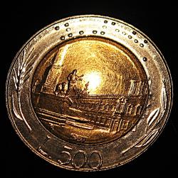 Italie piece de 500 lire ttb+1987