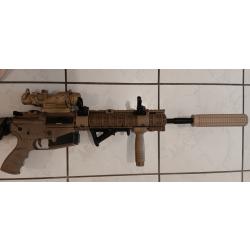 Fusil G&G M4 GR15 Raider XL AEG EBB Guay Guay - Tan
