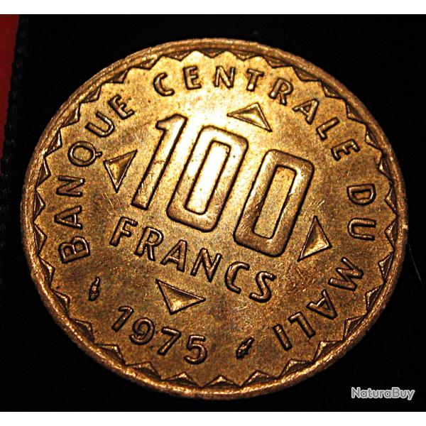 Mali, piece de 100 francs de 1975 ttb diametre 27,8mm