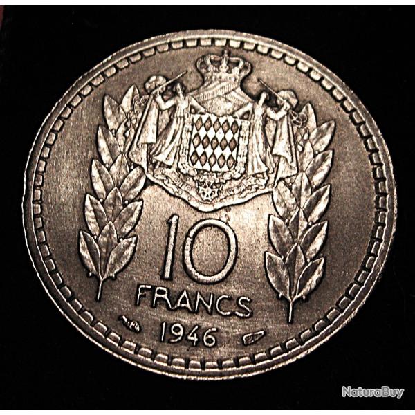 Monaco, piece de 10 francs Turin de 1946  ttb