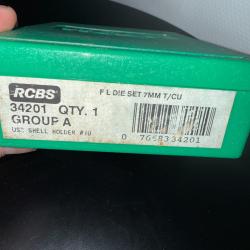 JEU D'OUTILS RCBS 7MM T/CU