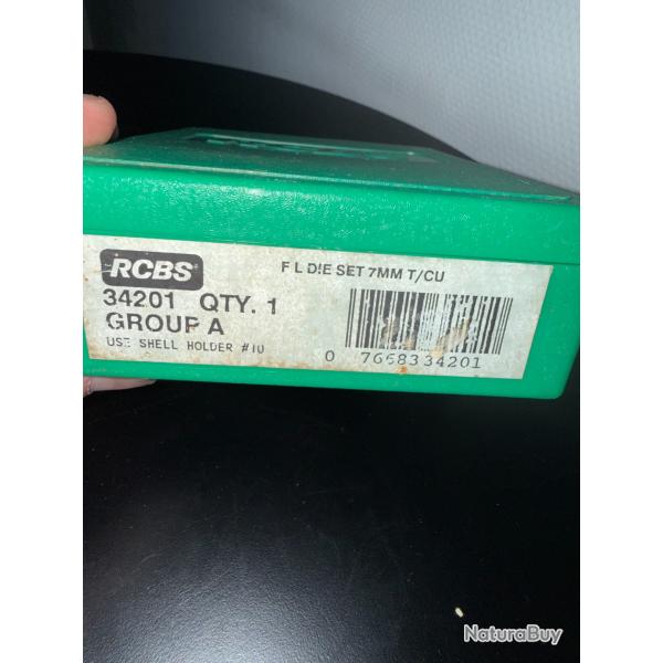 JEU D'OUTILS RCBS 7MM T/CU