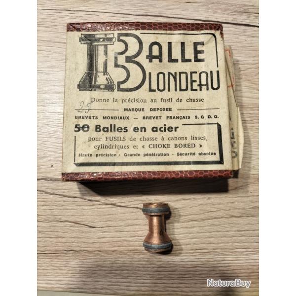 Balle Blondeau Cal 20