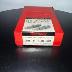 HORNADY CUSTOM GRADE  JEU D'OUTILS 10 MM AUTO/ 40 S&W