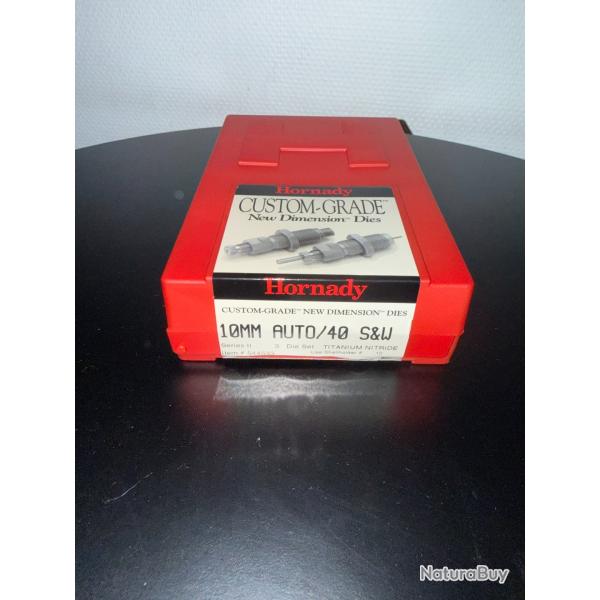 HORNADY CUSTOM GRADE  JEU D'OUTILS 10 MM AUTO/ 40 S&W