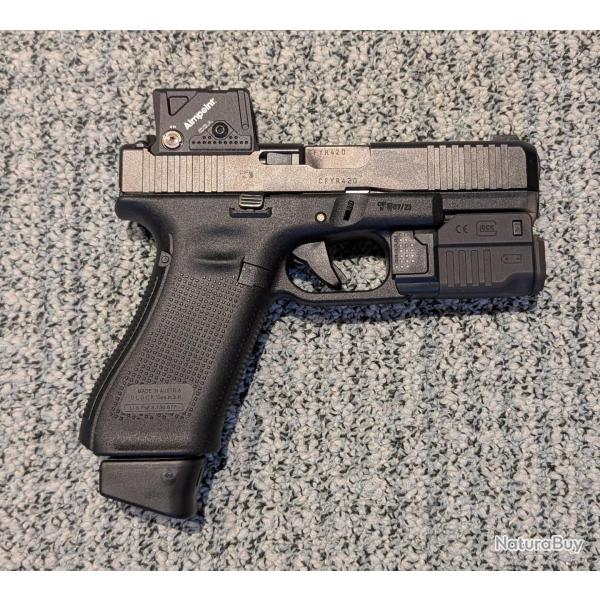 GLOCK 45 COA + Performance Trigger + Lampe GTL2 + 5 chargeurs