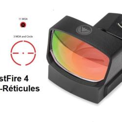 Point rouge BURRIS FASTFIRE IV (Multi-R&eacute;ticules) avec rail picatinny