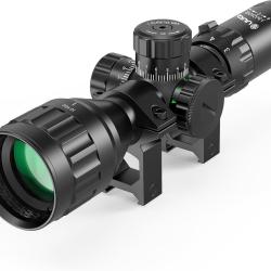 Lunette de vis&eacute;e 3-9x32 AO R&eacute;ticule Mil-Dot Lumineux Rouge/Vert  Rail 20 mm Picatinny/Weaver