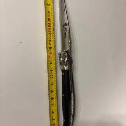 Magnifique couteau pliant laguiole le berger Mitre en argent model sanglier