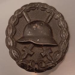 Insigne des bless&eacute;s Allemagne Guerre de 14 - 18. Authentique. Marne. TBE