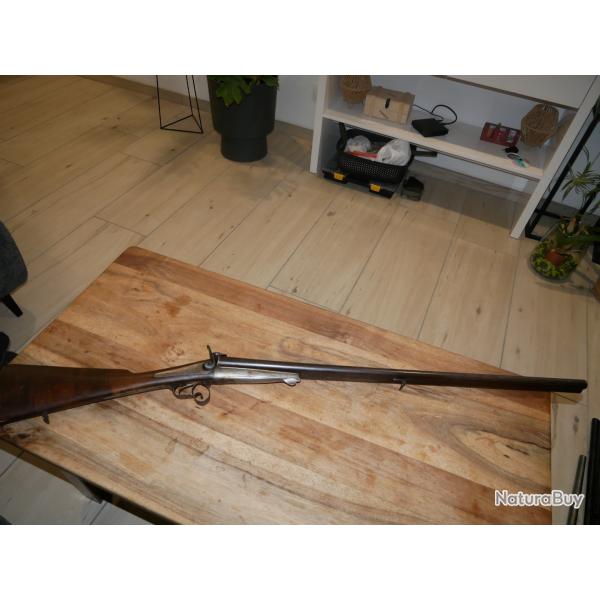 Fusil juxtapos� � broche cal 16 fabrication st�phanoise