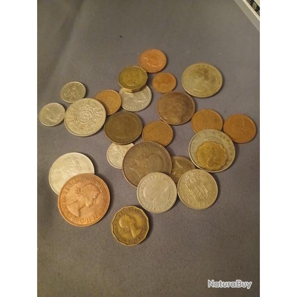 Lot monnaie anglaise