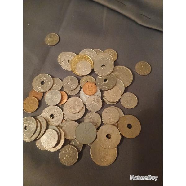 Lot monnaie danoises
