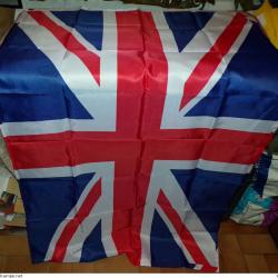 DRAPEAU DU ROYAUME UNI , DIMENSION 150 CM X 90 CM , DEUX OEUILLETS POUR LE SUSPENDRE , ETAT NEUF VOI