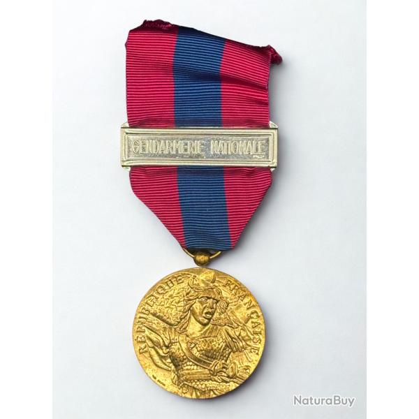 (14.043) M�daille de la D�fense Nationale - Bronze - Agrafe Gnd Natio