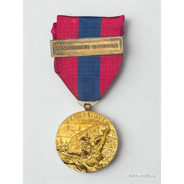 (14.044) M�daille de la D�fense Nationale - Bronze - Agrafe Gnd Natio