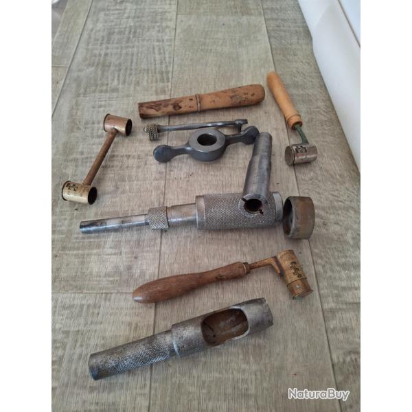 Accessoires rechargement 12 et 16Reducteur 12/12mm, d�samorceur  et autres.