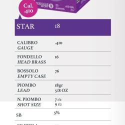 1 Carts de Bornaghi cal 410/76 Magnum T3 Star culot 16 mm 18 g psl 7.5 et aussi 9.5