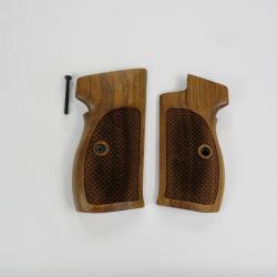 Plaquettes noyer SIG P210  Ecailles poisson