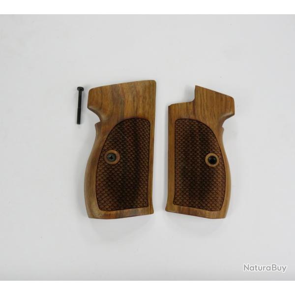 Plaquettes noyer SIG P210  Ecailles poisson