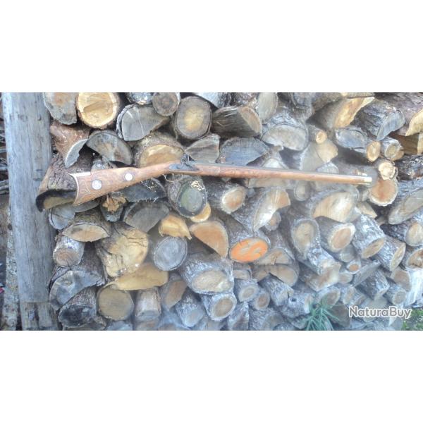 fusil kentucky cal 45 poudre noire ( a silex )