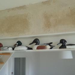 Lot de 2 formes de siffleur bois decoy avec petits d&eacute;fauts