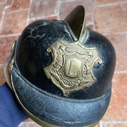 Casque allemand de pompier - Guerre de 1870 / WW1