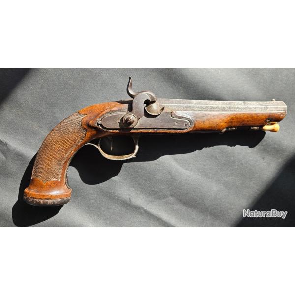 Pistolet officier Premier Empire � percussion