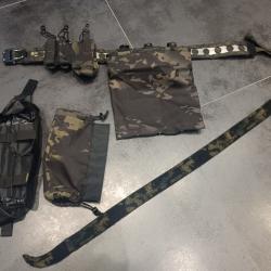 CEINTURON FERRO CONCEPT PLUS POCHETTES MULTICAM BLACK