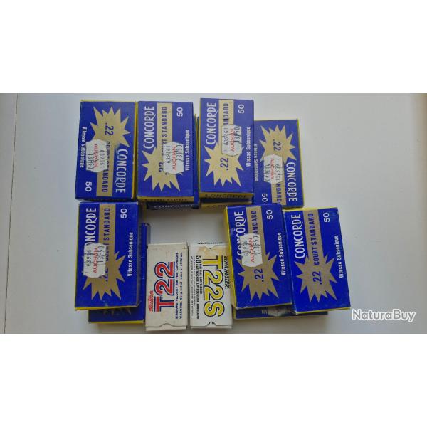 Lot de 750 cartouches 22 short