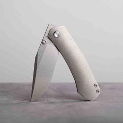 Couteau Vosteed Vallhund Lame Acier S35VN Manche Titanium Gray Frame Lock VOSA2101