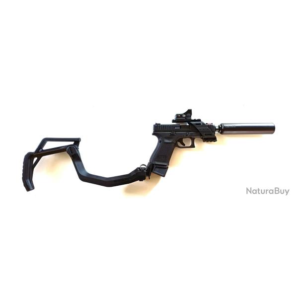 1 � sans prix de r�serve Glock 44 filet� avec 2 chargeurs (17 coups) accessoires et silencieux A-TEC