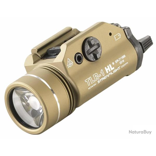 Lampe tactique: DE streamlight TLR-1 HL  pour G17 G19 P226 P229 SP2022, stroboscopique, aluminium